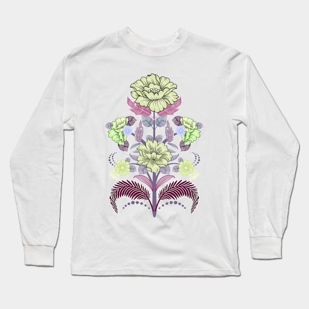 ornamental floral Long Sleeve T-Shirt by bless2015